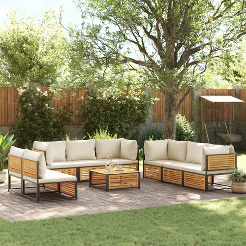 Salon jardin avec coussins - avec,