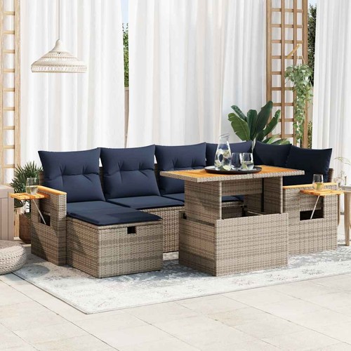 Salon jardin avec coussins - salon,