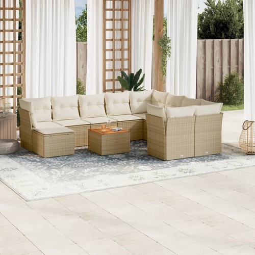 Salon jardin avec coussins - salon,