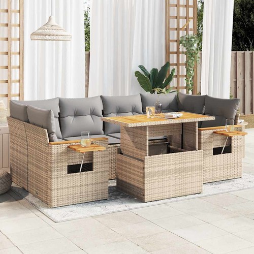Salon jardin avec coussins - salon,