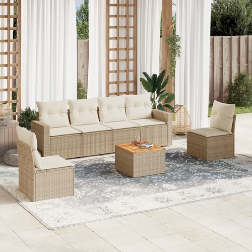 Salon jardin avec coussins - salon,